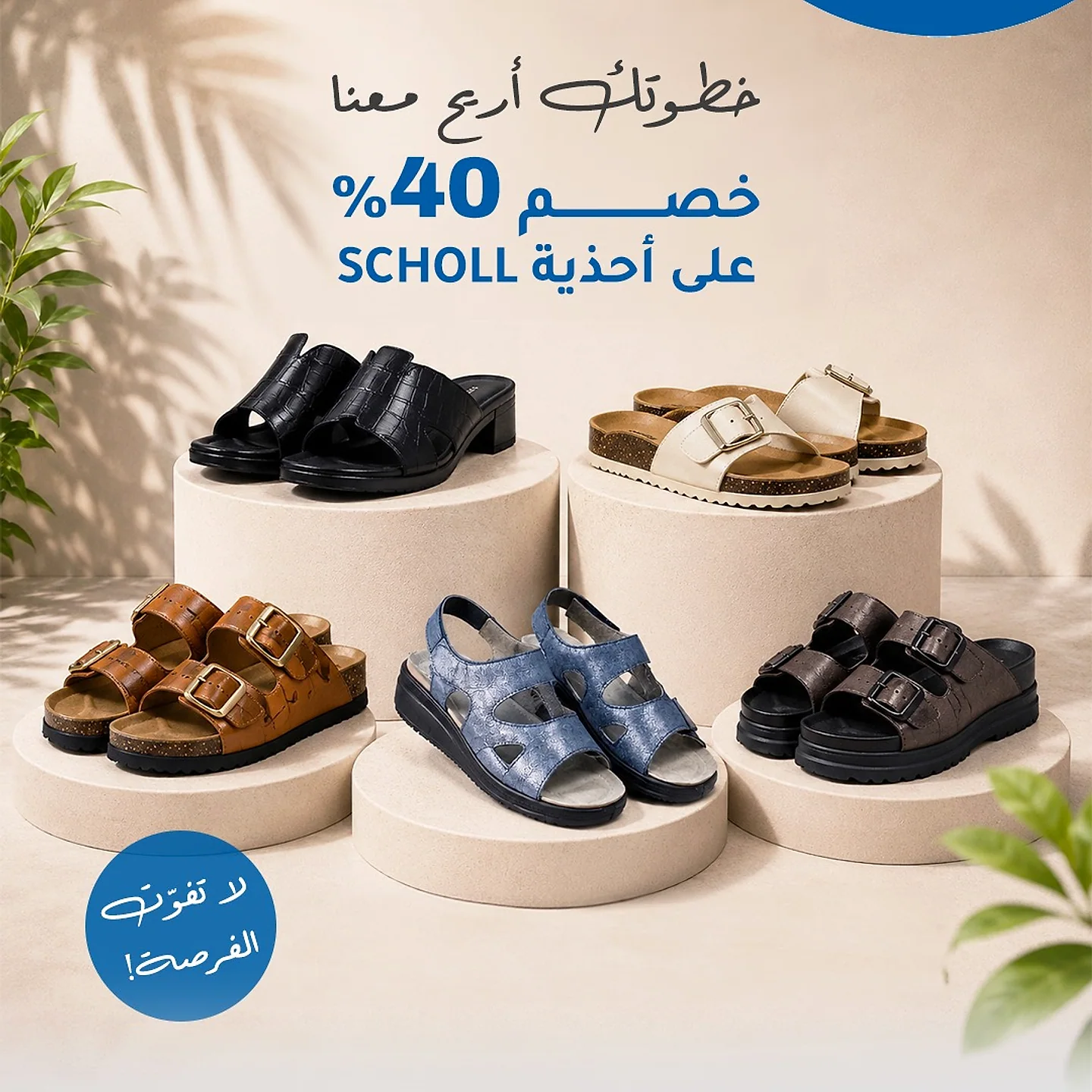 تشكيلة صنادل Scholl المريحة